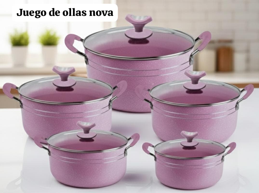 Juego de ollas Nova de 5 piezas